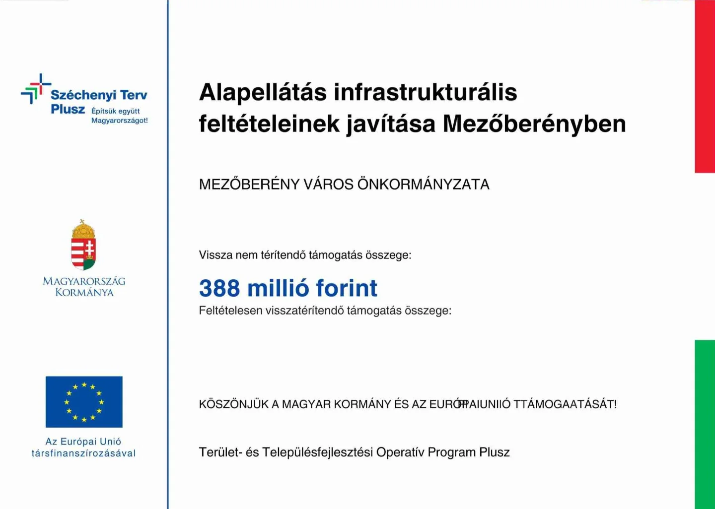 Művelődési Ház fejlesztése Ecsegfalván